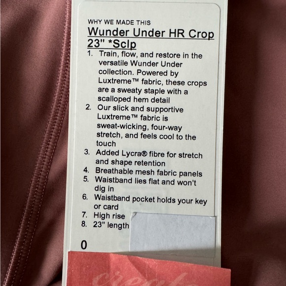 Lululemon Wunder Under Sclp *NEW* - Picture 5 of 5